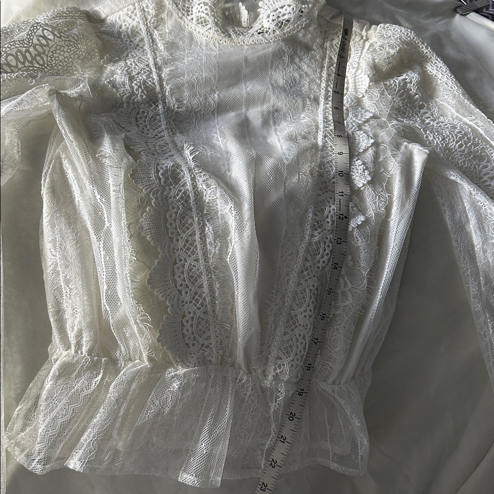 Express Ruffled Peplum Blouse - Picture 5 of 6